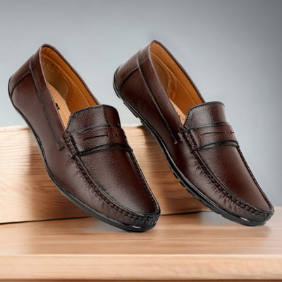 MYTACO Driving Shoes For Men(Brown , 7)