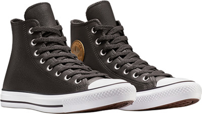 Converse Unisex Chuck Taylor All Star Leather High Top Sneaker Sneakers For Men(Brown , 9)
