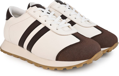 Roadster Casual Sneakers For Men(Brown, White , 4)