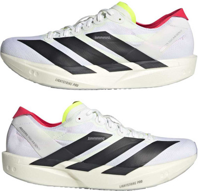 ADIDAS ADIZERO TAKUMI SEN 11 Running Shoes For Men(White, Black , 10)