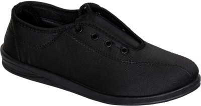 PU-SPM ASA_P_221_BLACK_LACE Boat Shoes For Women(Black , 6)