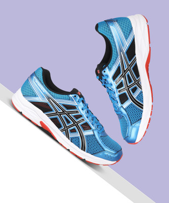 Asics GEL-CONTEND 4B Running Shoes For Men(Blue , 6)