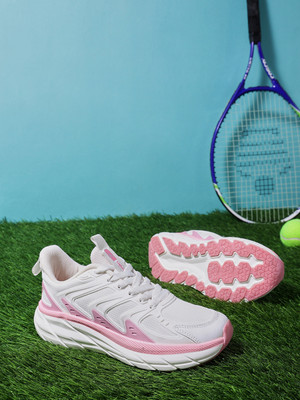 action Ultra Comfort Breathable Cushioned Sports Lace-Up Running Shoes For Women Running Shoes For Women(Pink , 5)