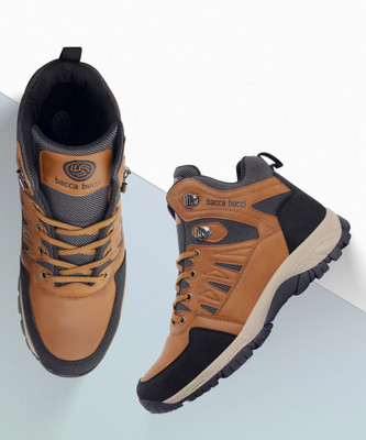 bacca bucci HUNTER 6 inches Hiking/Snow boots for men for outdoor Trekking - Water Resistant Boots For Men(Brown , 8)