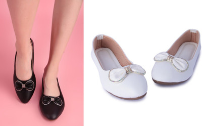 AKD Bellies For Women(Black, White , 4)