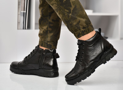 European Rich Quality|Comfortable|Lightweight|Perfect Style|Police Shoe Boots For Men(Black , 8)