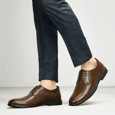 PILADO Rich Quality|Breathable|Ultra Light Derby For Men(Brown , 9)