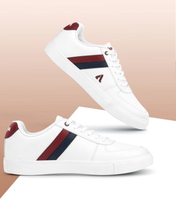 Aqualite Sneakers For Men(White, Maroon)