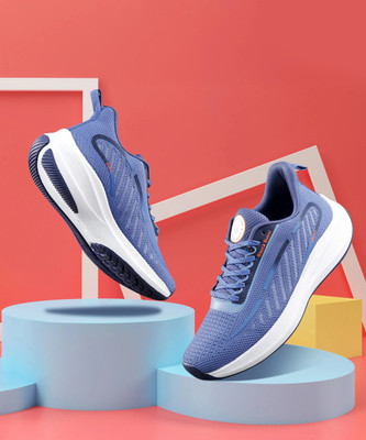 bacca bucci Everyday Running/Walking/Training Shoe with High abrasion rubber outsole Running Shoes For Men(Blue , 9)