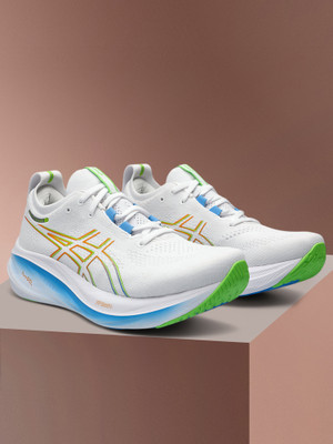 Asics GEL-NIMBUS 26 Running Shoes For Men(White , 7)