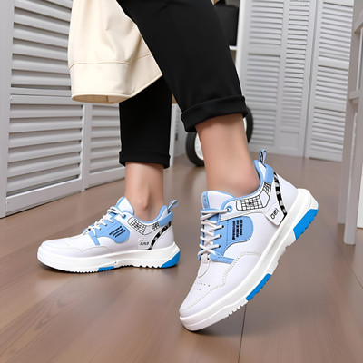 Reevas Blue-White Sneakers,Stylish Running/Walking Shoes for men,Casual,Sport shoes Slip On Sneakers For Men(Blue, White , 8)