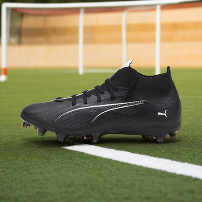 PUMA ULTRA 5 MATCH+ FG/AG Football Shoes For Men(Black , 9)