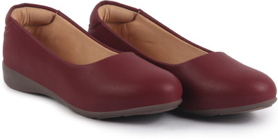 FAUSTO Platform Heel Ballet |Everyday Casual Shoes |Ballerinas Formal Slip-On Shoes Slip On For Women(Beige , 8)