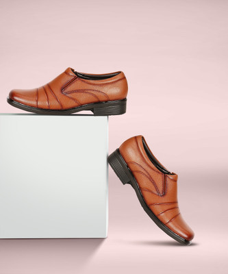 Vincenzo Formal Shoes for Men/ Slip On Shoes / Shoes for Office & Parties & All Occasions Slip On For Men(Tan , 12)