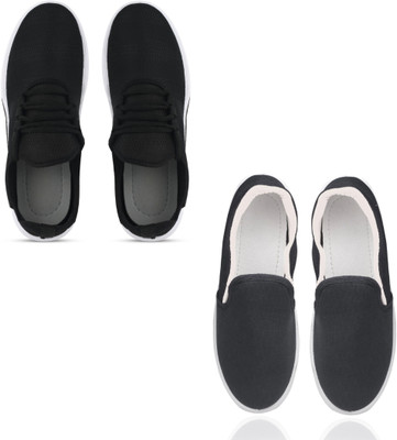 AYANSH MANUFACTURING Walking Shoes For Men(Black, Black , 7)