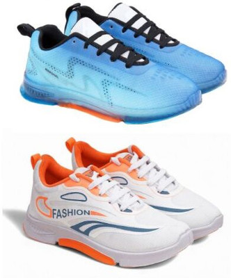 HOTSTYLE 2 Pair Combo Sneakers For Men(Multicolor , 9)