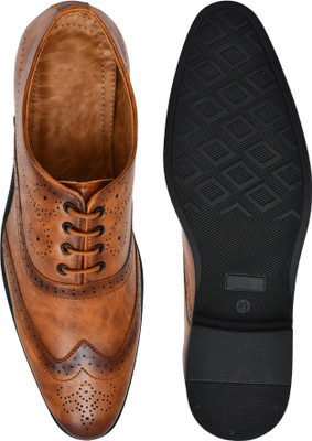Hida Lace Up For Men(Tan , 7)
