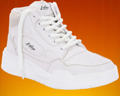 Knoos White Sneakers For Men(White , 6)