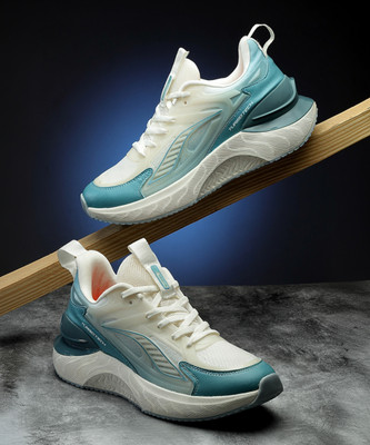 action Athleo NITRO 1401 Lightweight Comfortable Stylish Sports Lace Up Running Shoes For Men(White , 8)