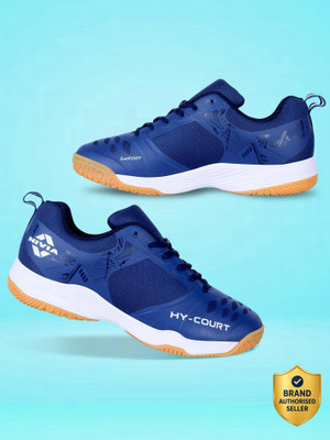 NIVIA HY-COURT 2.1 Badminton Shoes For Men(Navy , 6)