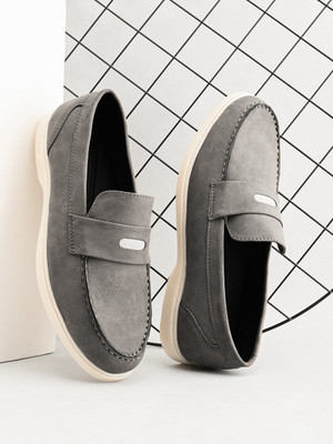 Mast & Harbour Loafers For Men(Grey , 9)