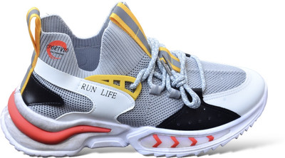 SPORTVIO Running Shoes For Men(Grey , 7)
