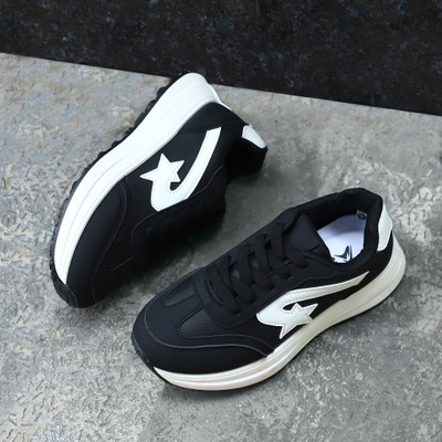 GOLDSTAR ARC AXL-113 Women’s Sneakers | Lightweight, Comfortable & Stylish Casual Shoes Sneakers For Women(Black, White , 3)
