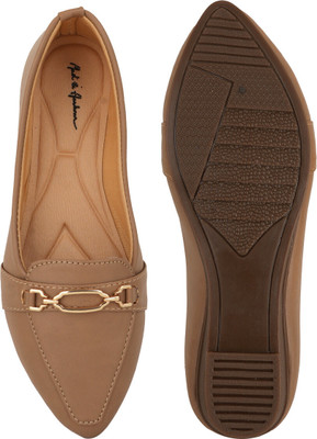 Mast & Harbour Bellies For Women(Beige , 4)
