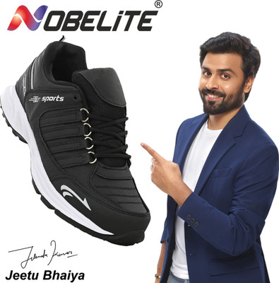 NOBELITE Premium Sports ,Gym, Trending, Stylish Casuals For Men(Black , 10)