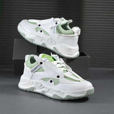 Ranway Fashion High Premium Quality Sneakers For Men Chunky Shoes For men Sneakers For Men(White , 6)