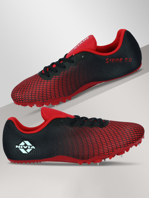 NIVIA Stride 2.0 Spike Running Shoes For Men(Multicolor , 11)