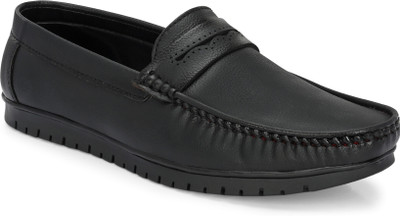 BUCIK BCK10304 Lightweight Comfort Extra Soft Summer Trendy Premium Stylish Party Loafers For Men(Black , 7)