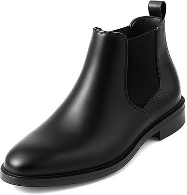 ROCLEX Chelsea Luxury Solid Outdoor, Trendy, Lightweight, Cushioned Footbed Boots For Men(Black , 8)