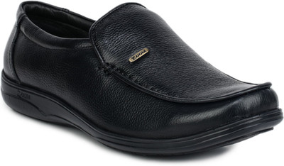 Zoom Shoes Genuine Leather Slip-On Lightweight Comfy & Stylish for Office/Party Loafers For Men(Black , 10)