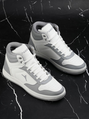 Abros Trance-1 High Tops For Men(White , 9)