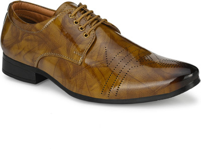 John Karsun Lace Up For Men(Tan , 9)
