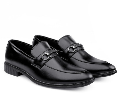 YUVRATO BAXI Men's Formal Slip-on Shoes Slip On For Men(Black , 6)