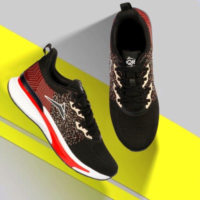 JQR PLAN Sports shoes, Running, Walking, Lightweight, Gym, Stylish Running Shoes For Men(Black, Red)