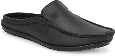 Stylelure Synthetic Leather Black Formal Mule/Clogs Office Shoes Slip On For Men(Black , 9)