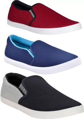 BRUTON Combo Pack Of 3 Casual Shoes Casuals For Men(Multicolor , 9)