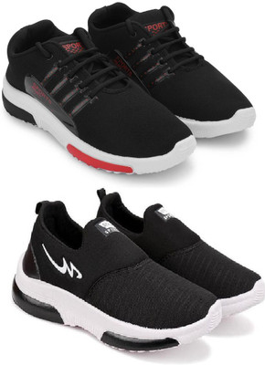 ELASA TY-RUNFREE BLACK NN_AIR BLACK Outdoors For Men(Black , 9)