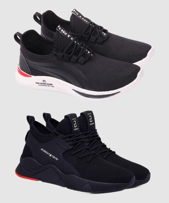 HOTSTYLE 2 Pair Combo Stylish & Trendy Walking Shoes For Men(Multicolor , 6)