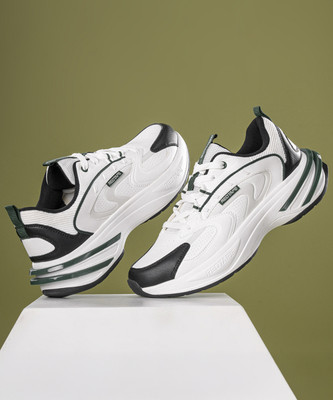 RED TAPE Casual Sneaker Shoes for Men | Elegantly Rounded Front, Soothing Insole Sneakers For Men(White, Green , 7)