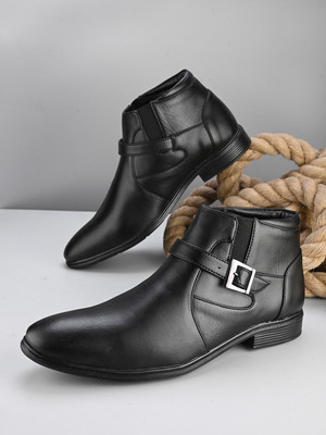 HERE&NOW Monk Strap For Men(Black , 8)