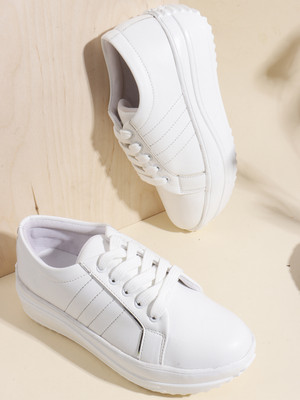 Roadster Sneakers For Women(White , 6)