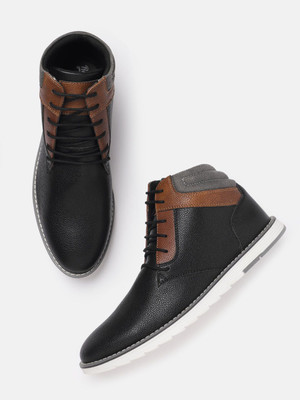 Roadster Boots For Men(Black , 8)