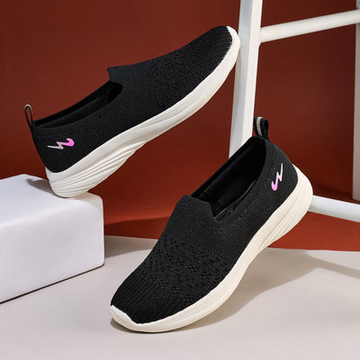 CAMPUS SWING Walking Shoes For Women(Black , 8)