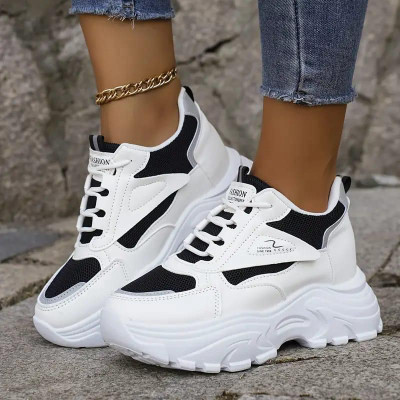 Deals4you Ultra Soft Cushion Lace-Up All-Day Comfort Shoes| Sneakers For Women Sneakers For Women(White , 4)