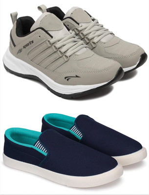 Free Kicks Combo Of 2 Shoes FK-Freesole & FK-Fitman Sneakers For Men(Blue , 8)
