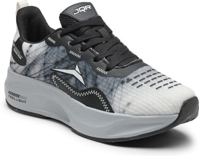 JQR BELLA-N-WHT/BLK Running Shoes For Men(White , 6)